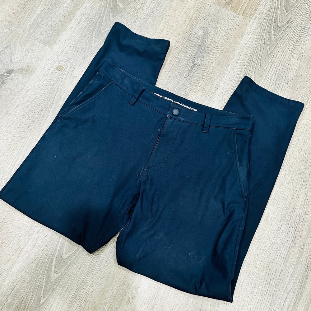 Rhone Commuter Pants Mens 30 Slim Navy Blue Performance Pants Stretch Chinos